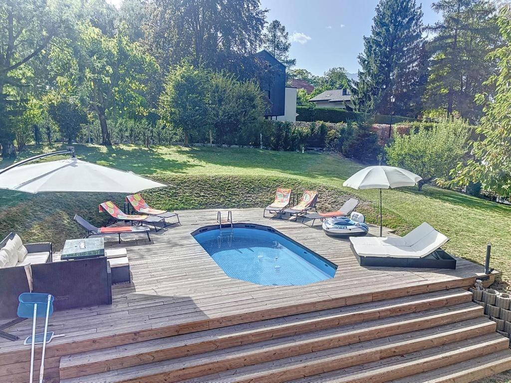 Appartement Moderne Avec Terrasse Et Piscine A Chatel Sur Bex ภายนอก รูปภาพ