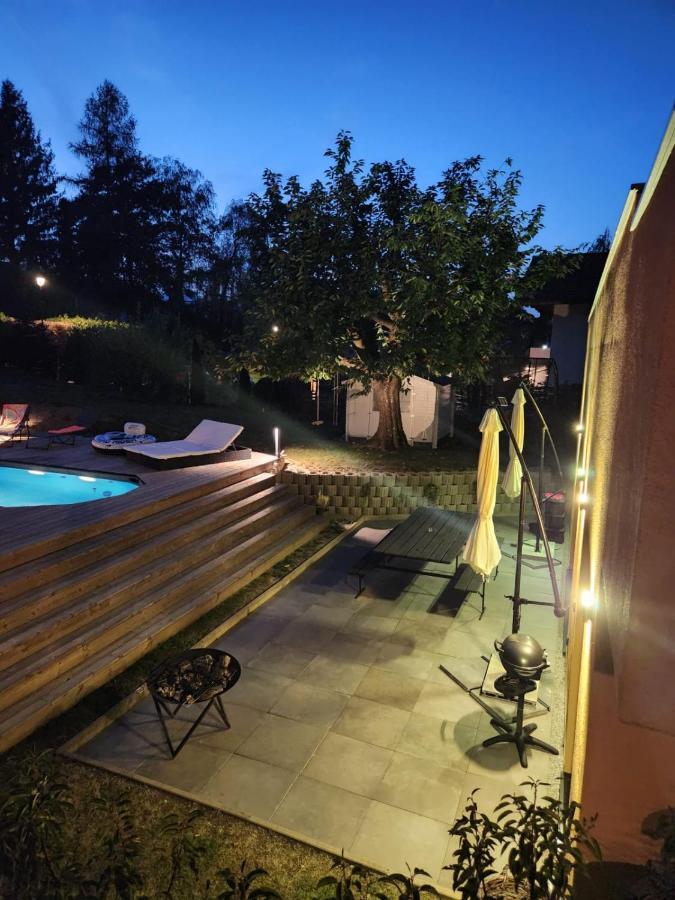 Appartement Moderne Avec Terrasse Et Piscine A Chatel Sur Bex ภายนอก รูปภาพ